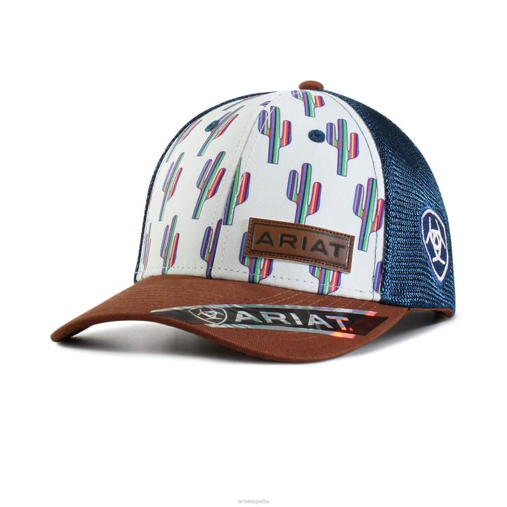 gorra con estampado de cactus Ariat mujer blanco accesorios 044J3773