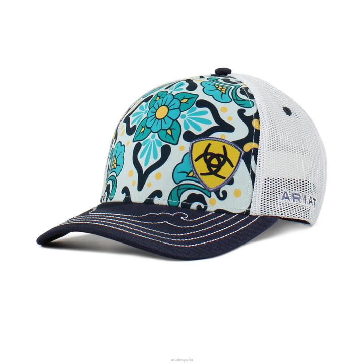 gorra con estampado floral Ariat mujer Armada accesorios 044J3765