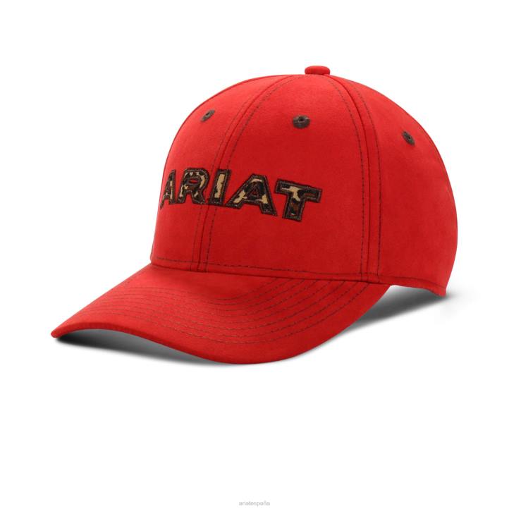 gorra con logo de guepardo Ariat mujer rojo accesorios 044J3784