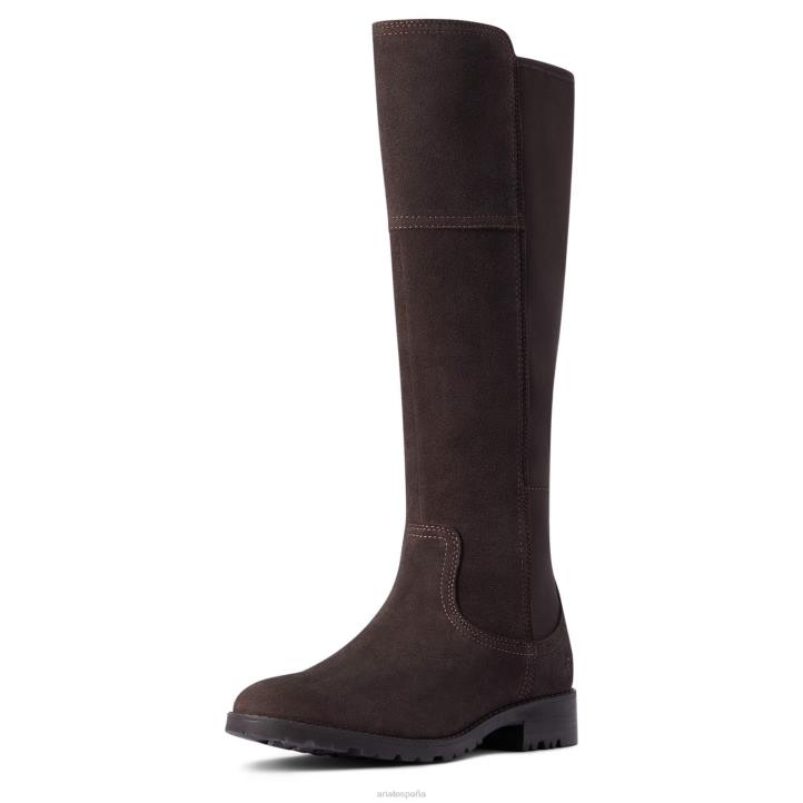 bota impermeable sutton ii Ariat mujer chocolate calzado 044J2355