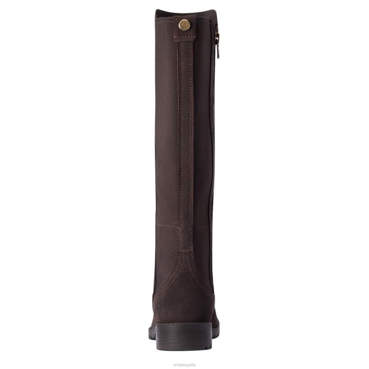 bota impermeable sutton ii Ariat mujer chocolate calzado 044J2355