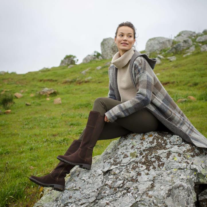 bota impermeable sutton ii Ariat mujer chocolate calzado 044J2355