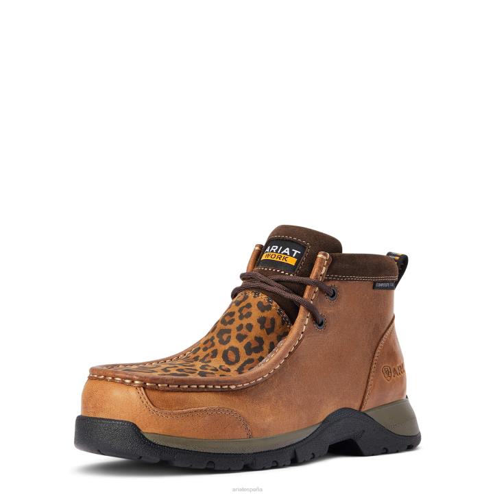 bota de trabajo con punta compuesta edge lte moc Ariat mujer marrón desierto calzado 044J2379
