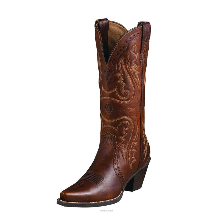 Bota vaquera Heritage Western con punta en X Ariat mujer Carmelo vintage calzado 044J2095