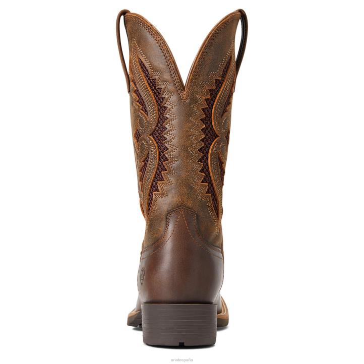 Bota vaquera híbrida Rancher Venttek de 360 ​​grados. Ariat mujer bronceado desgastado/trufa calzado 044J2097