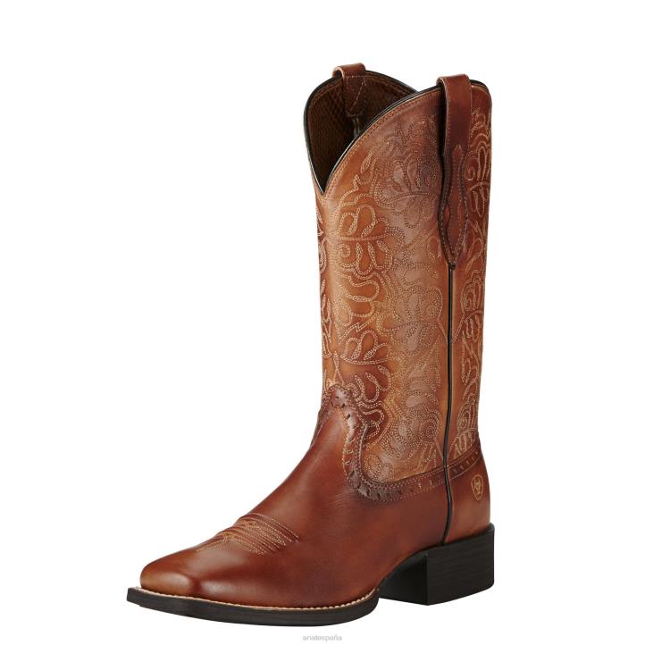 Bota vaquera remuda redondeada Ariat mujer naturalmente rico calzado 044J2108