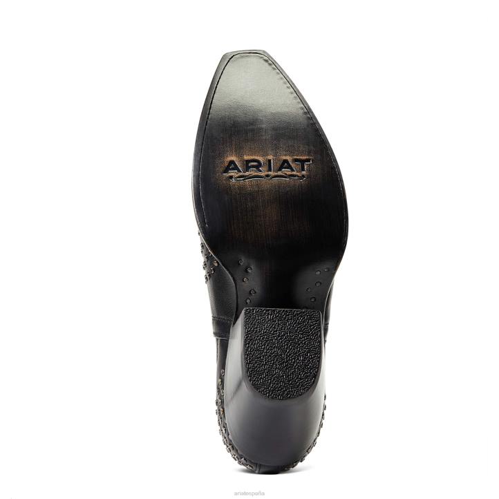bota vaquera con tachuelas Dixon Ariat mujer brooklyn negro calzado 044J2253