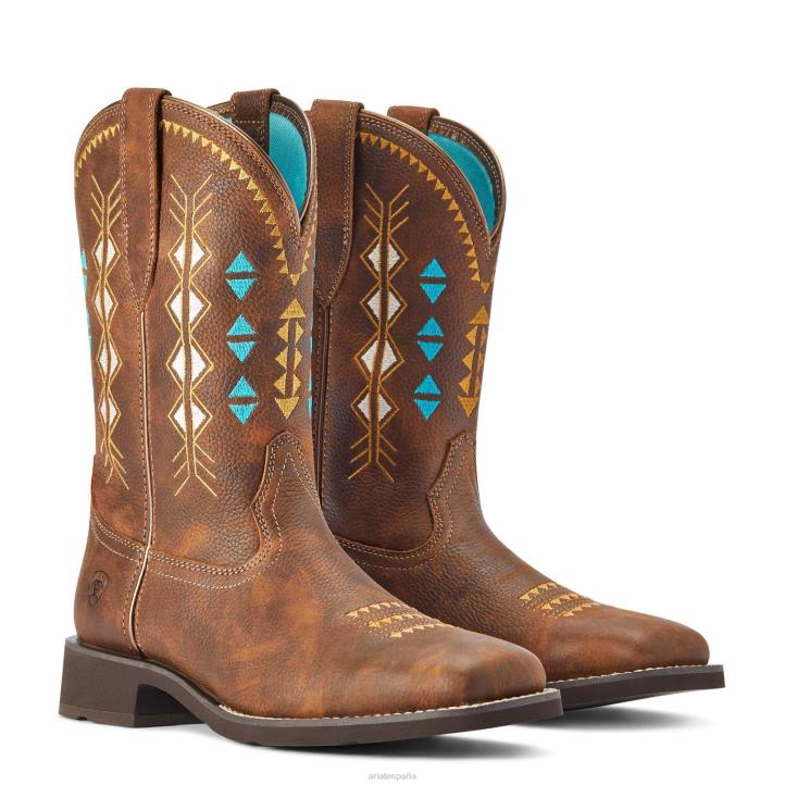 bota vaquera deco delilah Ariat mujer hervidor de cobre calzado 044J2188