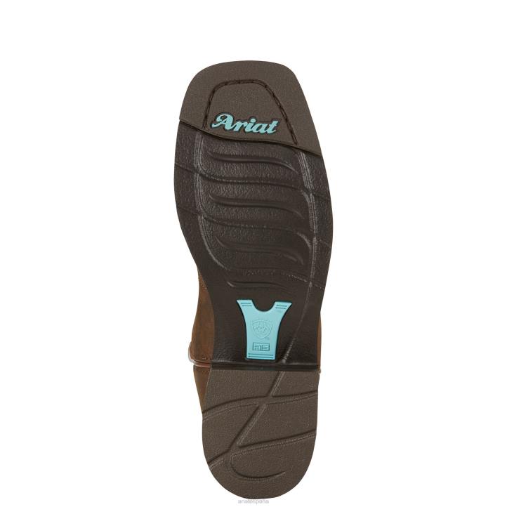 bota vaquera delilah Ariat mujer marrón tostado calzado 044J2098