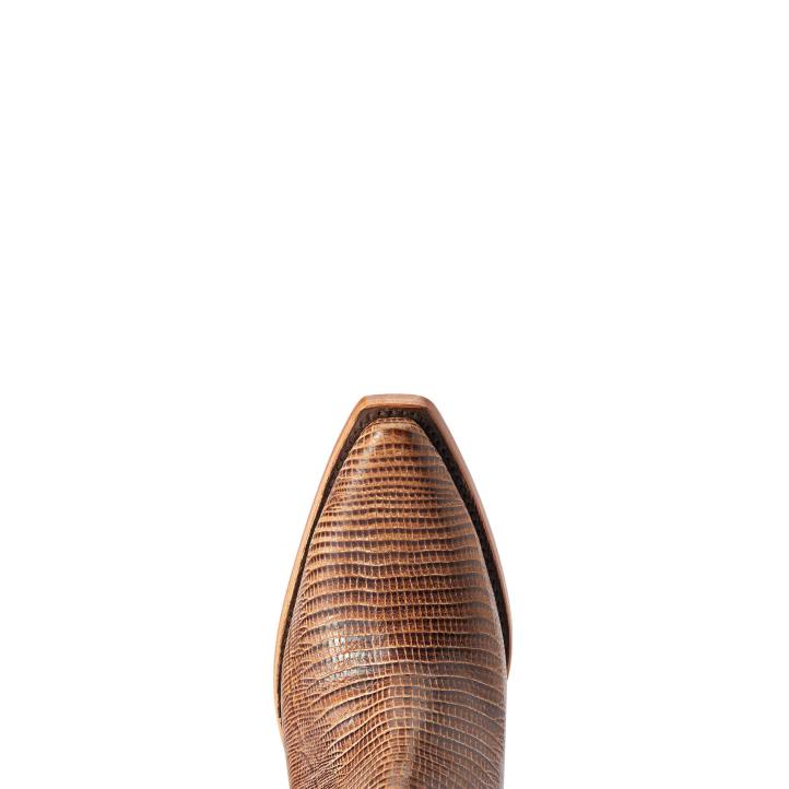 bota vaquera dixon Ariat mujer estampado de lagarto marrón calzado 044J2210