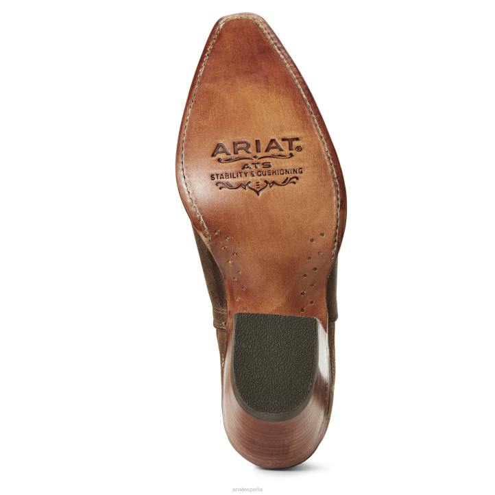 bota vaquera dixon Ariat mujer marrón desgastado calzado 044J2186
