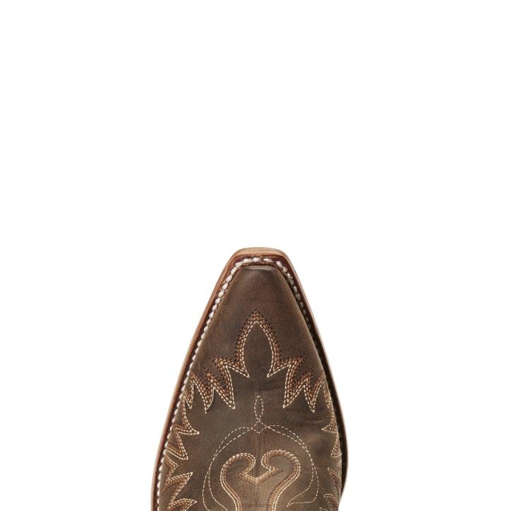 bota vaquera dixon Ariat mujer marrón desgastado calzado 044J2186