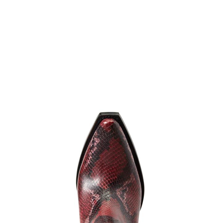 bota vaquera dixon Ariat mujer serpiente roja calzado 044J2217