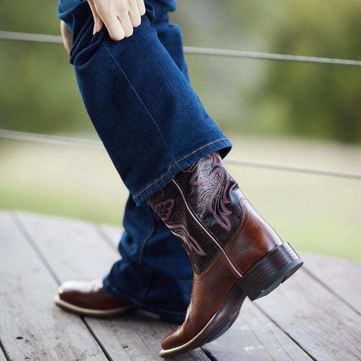 bota vaquera edgewood Ariat mujer equipaje oscuro calzado 044J2189