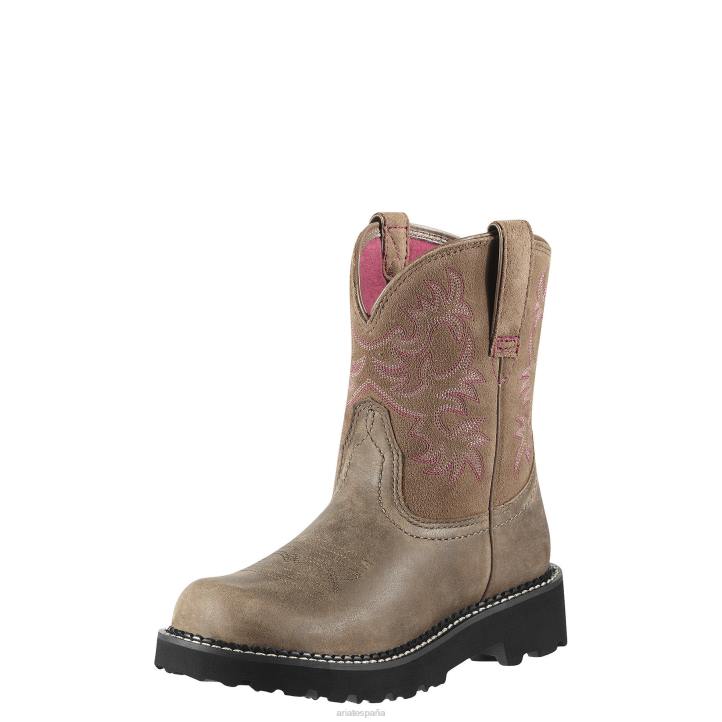 bota vaquera fatbaby Ariat mujer bombardero marrón calzado 044J2137