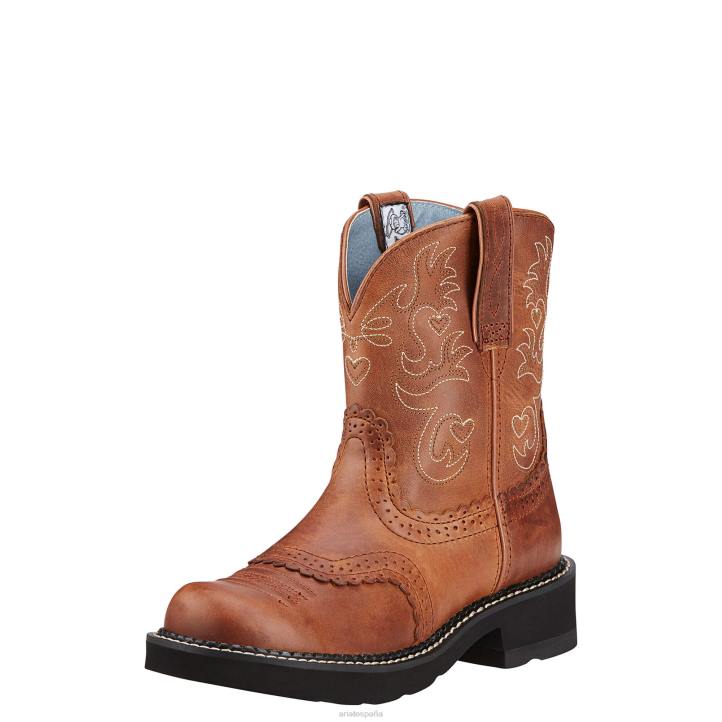 bota vaquera fatbaby Ariat mujer rebelde rojizo calzado 044J2135