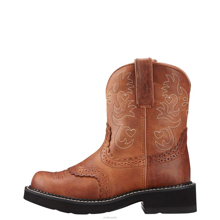 bota vaquera fatbaby Ariat mujer rebelde rojizo calzado 044J2135
