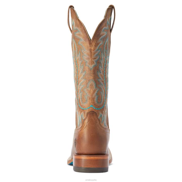 bota vaquera frontier Ariat mujer bronceado de rodeo calzado 044J2123
