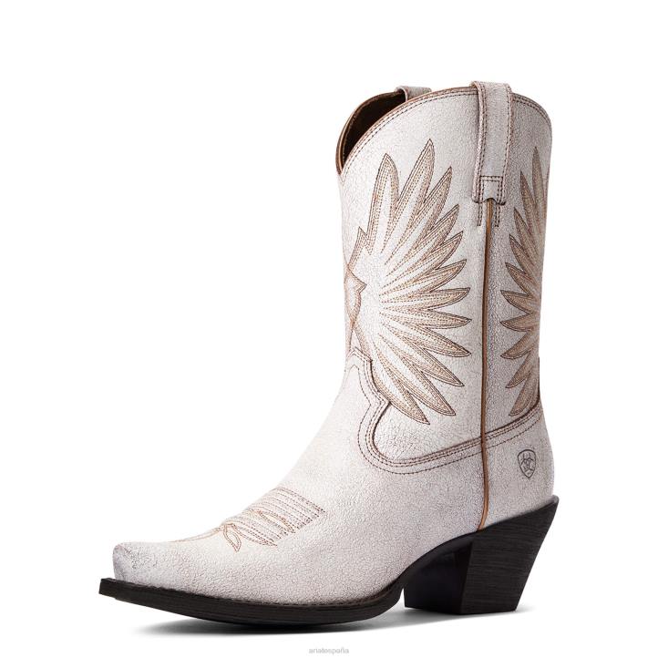 bota vaquera goldie Ariat mujer blanco angustiado calzado 044J2082