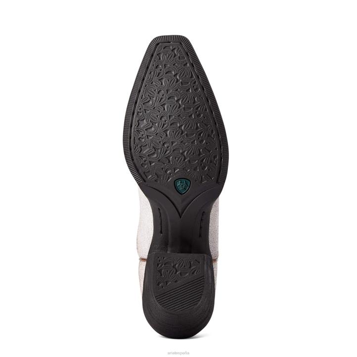 bota vaquera goldie Ariat mujer blanco angustiado calzado 044J2082