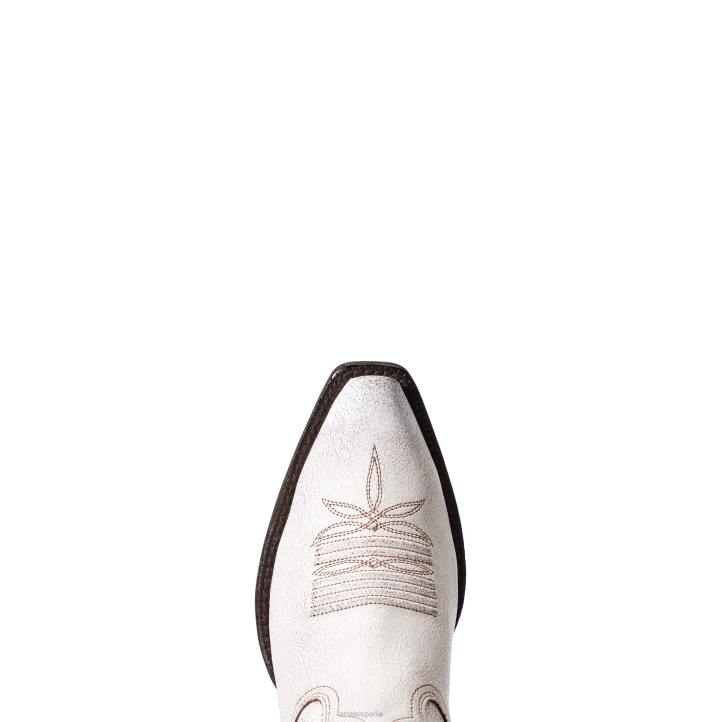 bota vaquera goldie Ariat mujer blanco angustiado calzado 044J2082