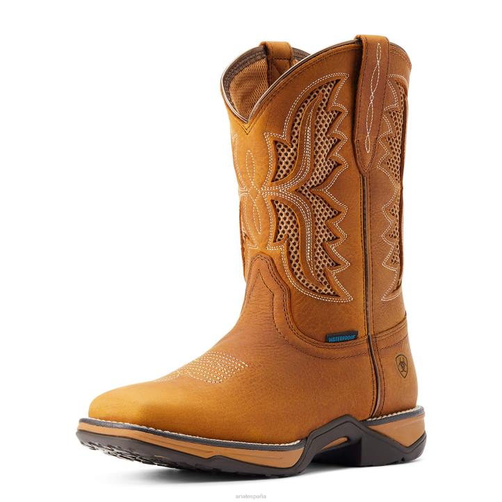 bota vaquera impermeable himno venttek Ariat mujer trigo tostado calzado 044J2276