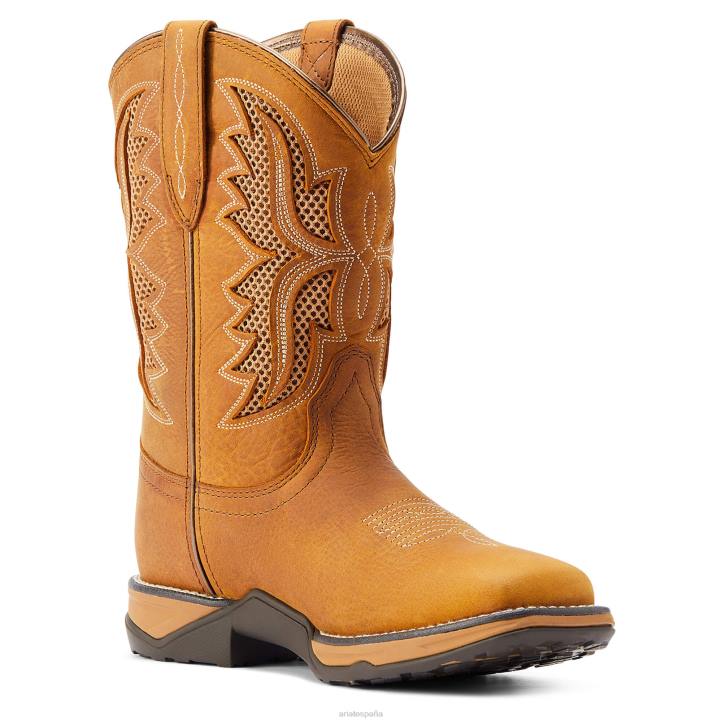bota vaquera impermeable himno venttek Ariat mujer trigo tostado calzado 044J2276