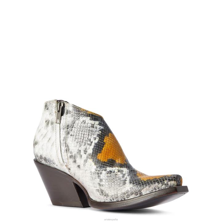 bota vaquera jolene Ariat mujer serpiente amarilla calzado 044J2246