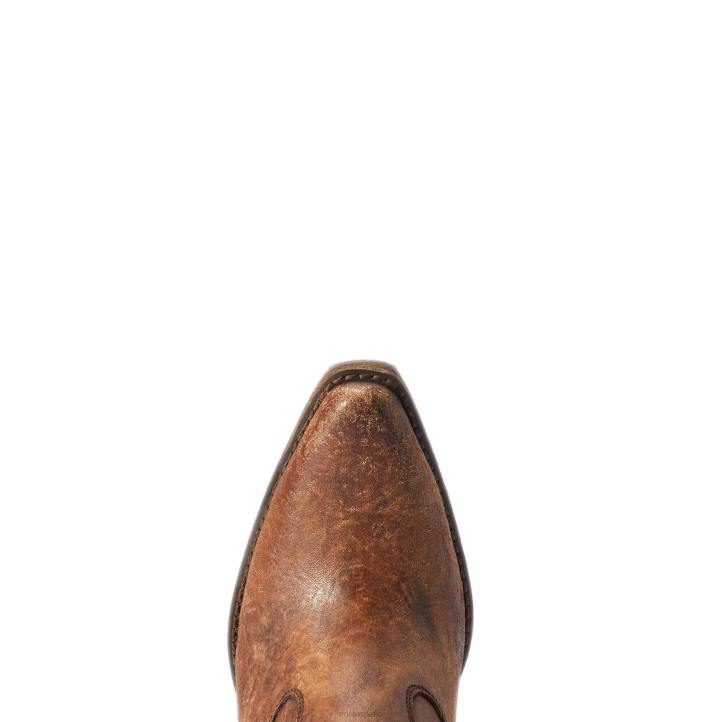 bota vaquera layla Ariat mujer marrón naturalmente desgastado calzado 044J2254