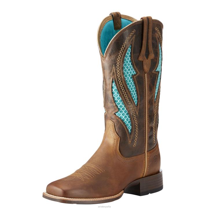 bota vaquera venttek ultra Ariat mujer marrón angustiado calzado 044J2181