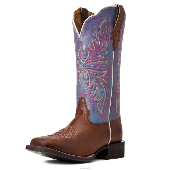 bota western circuito luna Ariat mujer bronceado bruñido calzado 044J2275