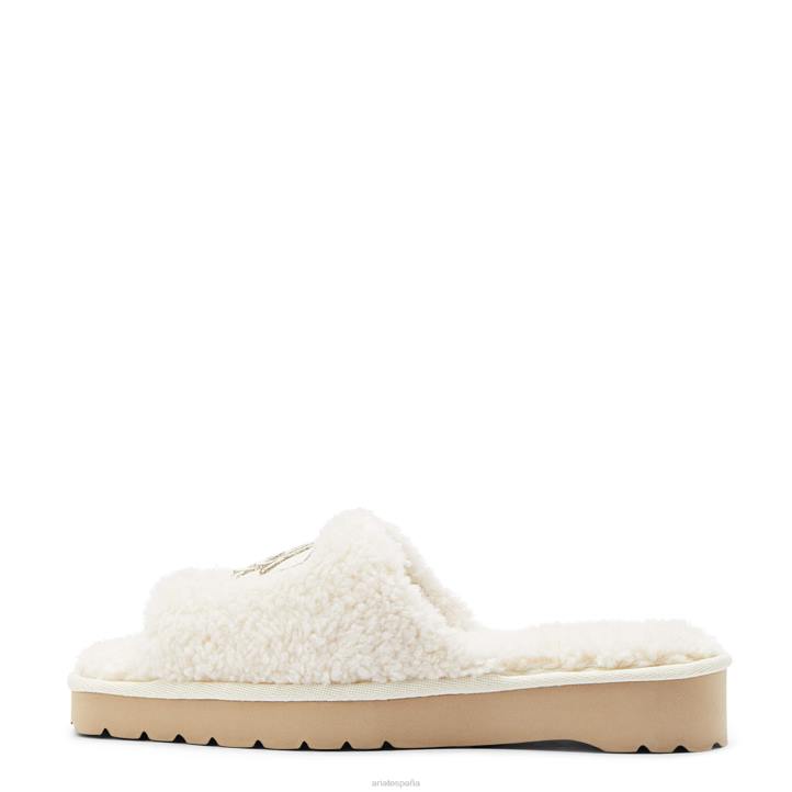 pantufla acogedora y elegante con punta cuadrada Ariat mujer crema difusa calzado 044J2495