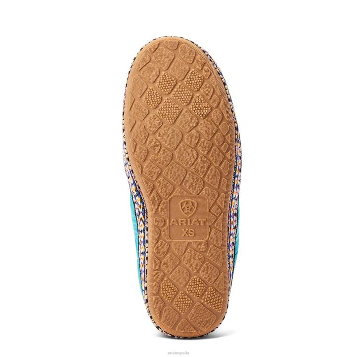 pantuflas tipo botín crius Ariat mujer turquesa calzado 044J2506