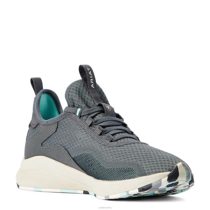 encender impermeable Ariat mujer azul acero calzado 044J2369