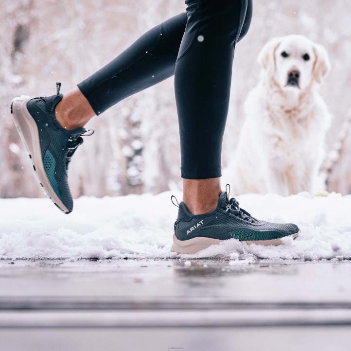 encender impermeable Ariat mujer azul acero calzado 044J2369