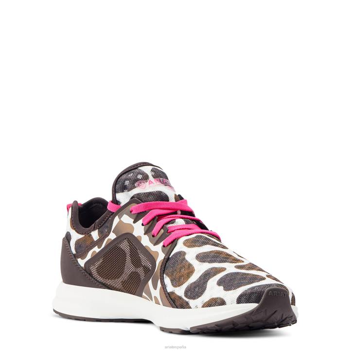 fusible Ariat mujer estampado de vaca calzado 044J2411