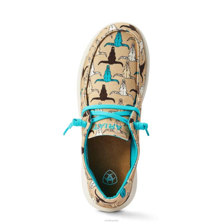 hilo 2 Ariat mujer impresión de varias cabezas de timón calzado 044J2420