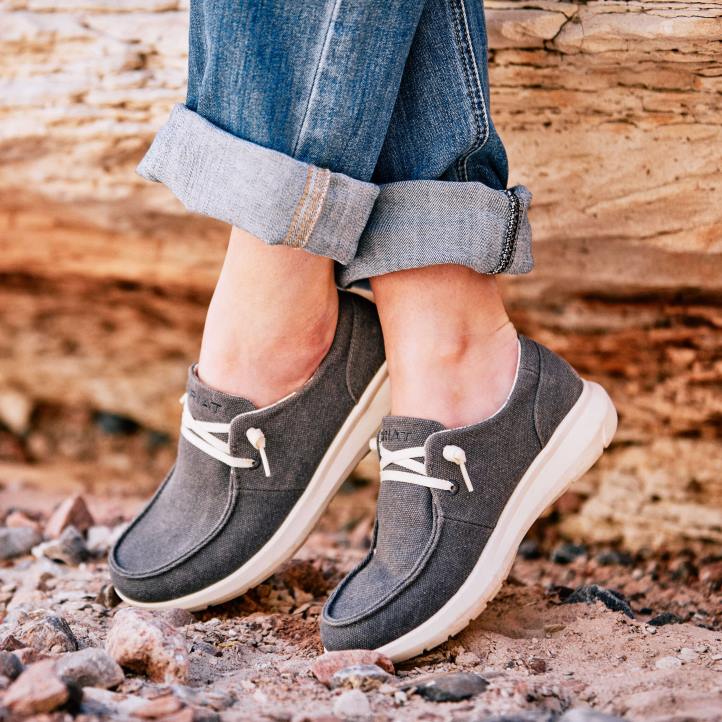 hilo 2 Ariat mujer negro lavado calzado 044J2406