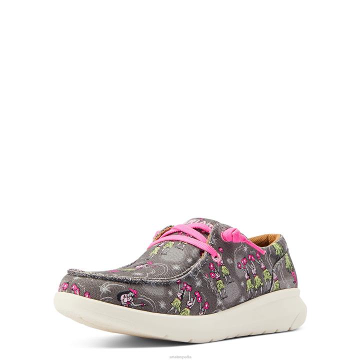 hilo occidental aloha Ariat mujer impresión hula calzado 044J2469