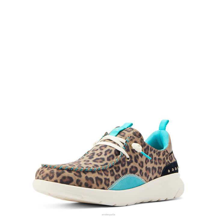 tachuelas de hilo Ariat mujer leopardo neutro calzado 044J2425