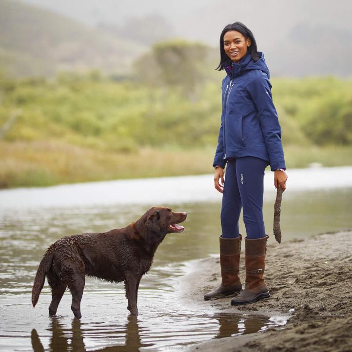 nalgas con parche de rodilla con agarre tri factor Ariat mujer Armada fondos 044J2735