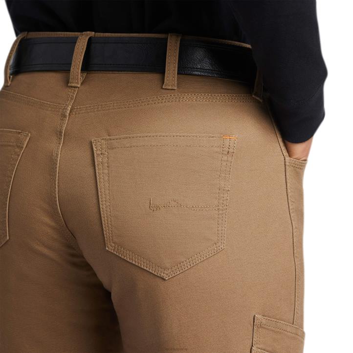 pantalón de pernera recta resistente con refuerzo durastretch Ariat mujer campo caqui fondos 044J2684