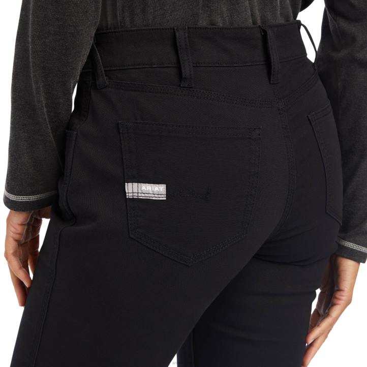 pantalón de pernera recta resistente con refuerzo durastretch Ariat mujer negro fondos 044J2666