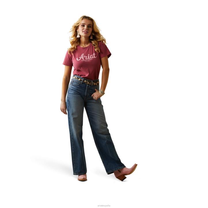 jeans tomboy anchos de talle muy alto Ariat mujer Moana fondos 044J2577