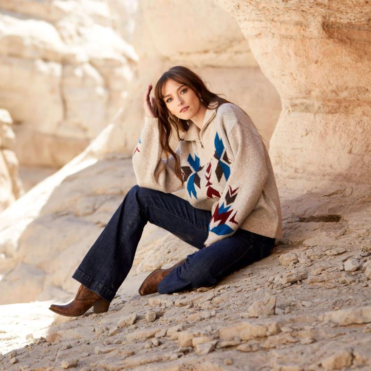 pantalones ajustados gabriella jeans de pierna ancha Ariat mujer bribón fondos 044J2533