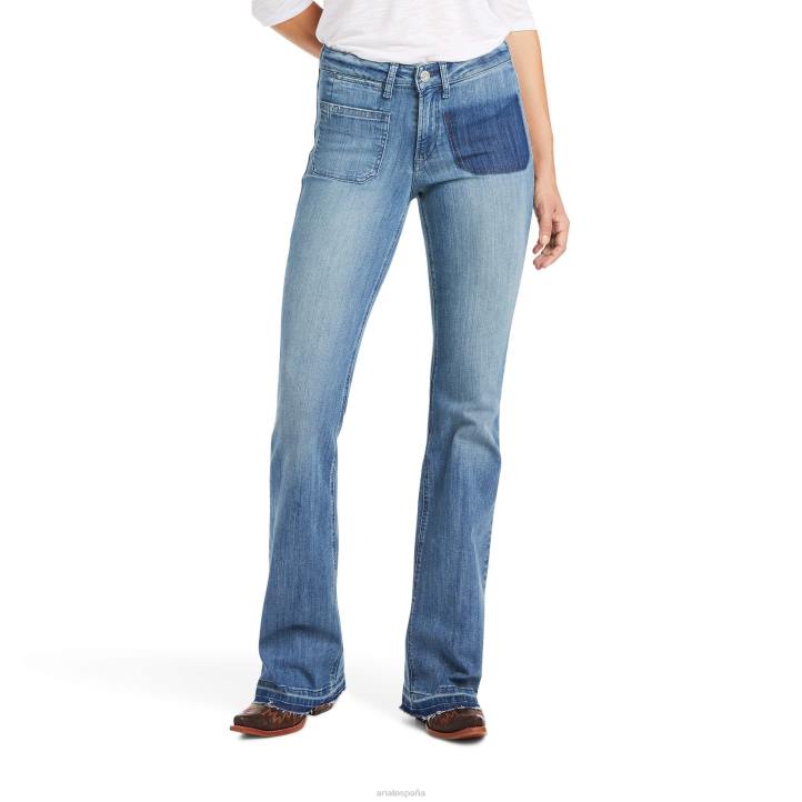 pantalones ajustados vivianne jeans de pierna ancha Ariat mujer Alabama fondos 044J2585