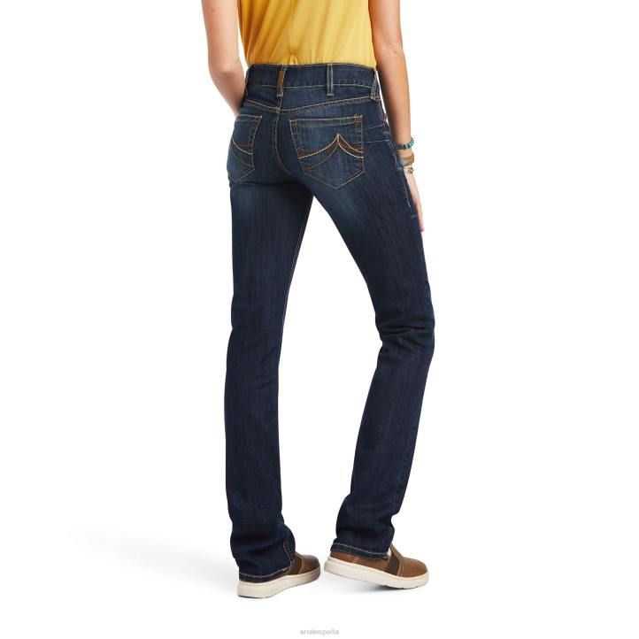 real. jeans rectos octavia de talle medio Ariat mujer burbank fondos 044J2591