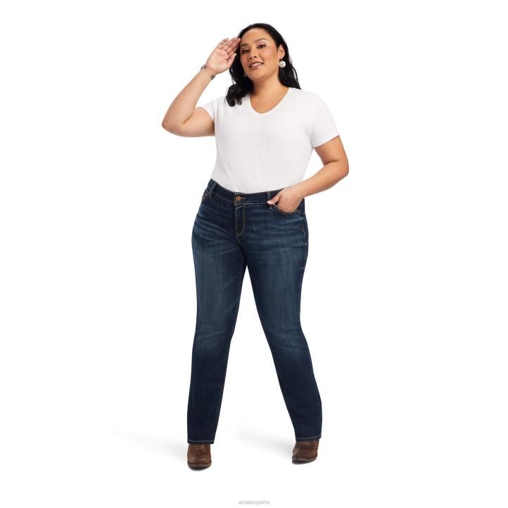 real. jeans rectos octavia de talle medio Ariat mujer burbank fondos 044J2591
