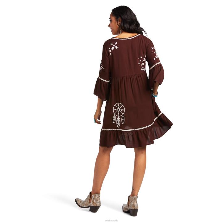 vestido de historias Ariat mujer caoba profunda fondos 044J3310