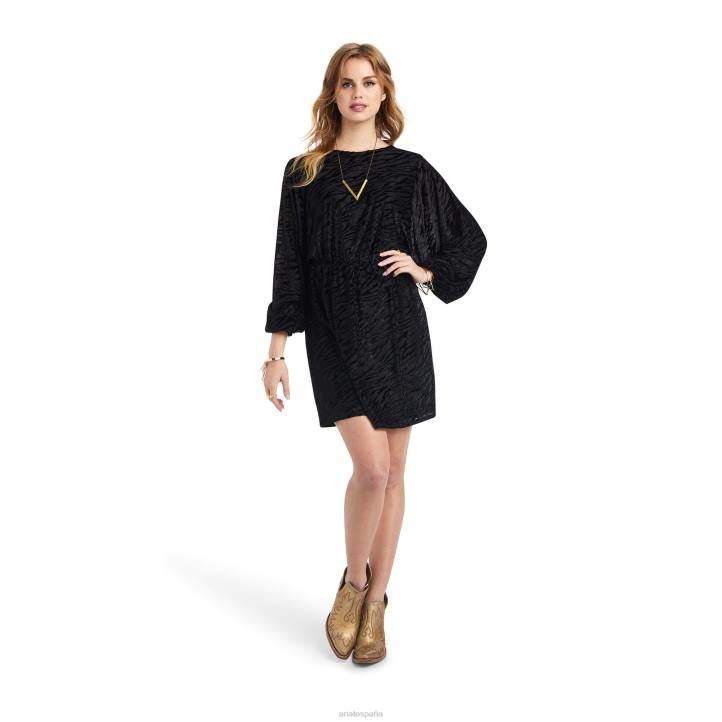 vestido de sombra Ariat mujer negro fondos 044J3305